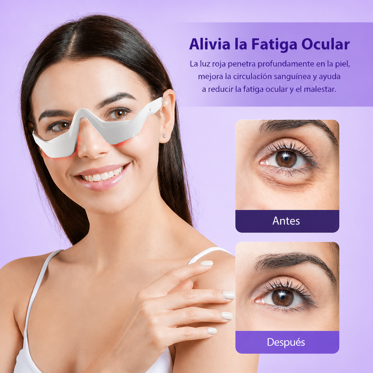 EyeVelora™ – Masajeador de Ojos para fatiga y ojeras