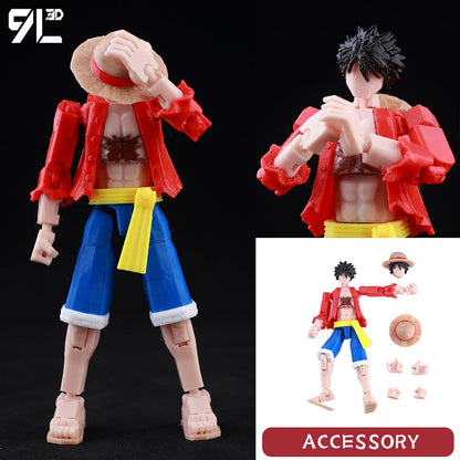 9L3D Printed Anime Characters Lucky Dummy 13 Action Figures Deadpool Wolverine Multi-Jointed Movable Shapeshift Mannequin Toys