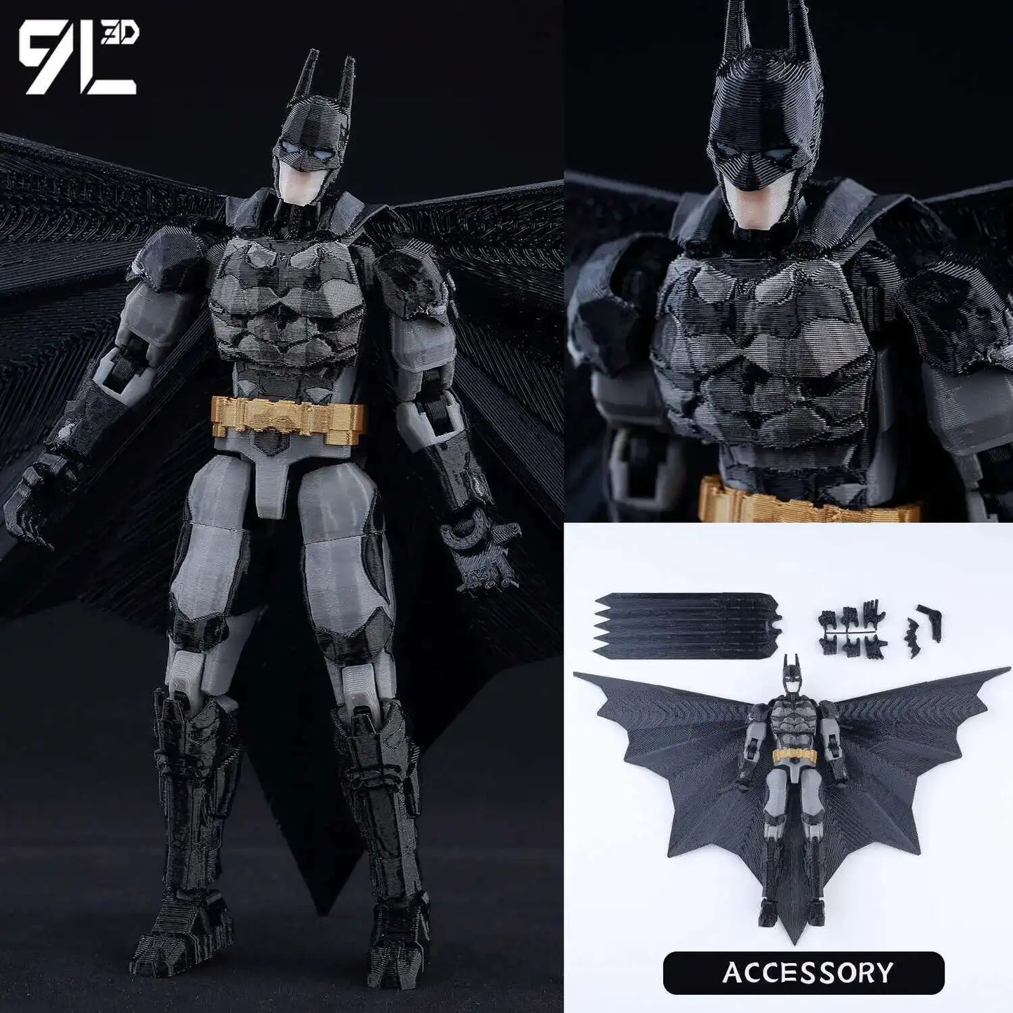 9L3D Printed Anime Characters Lucky Dummy 13 Action Figures Deadpool Wolverine Multi-Jointed Movable Shapeshift Mannequin Toys