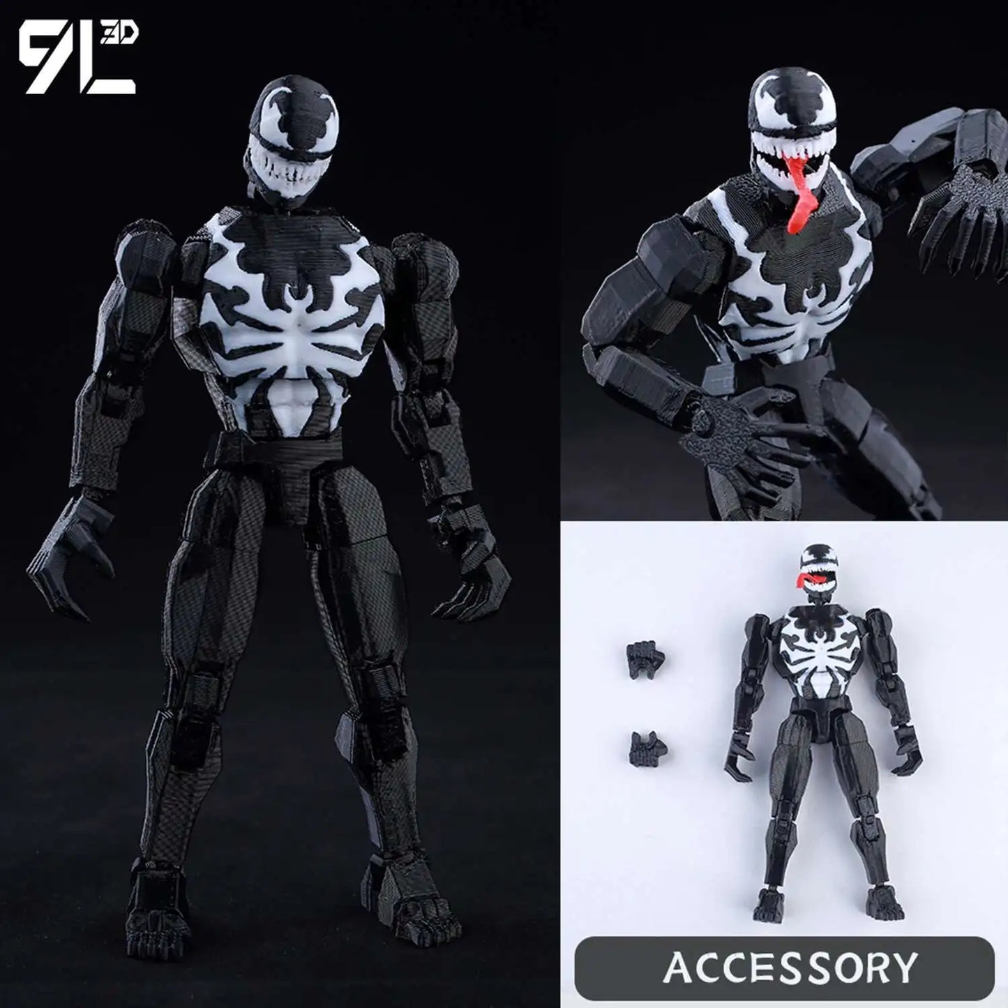 9L3D Printed Anime Characters Lucky Dummy 13 Action Figures Deadpool Wolverine Multi-Jointed Movable Shapeshift Mannequin Toys