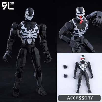 9L3D Printed Anime Characters Lucky Dummy 13 Action Figures Deadpool Wolverine Multi-Jointed Movable Shapeshift Mannequin Toys