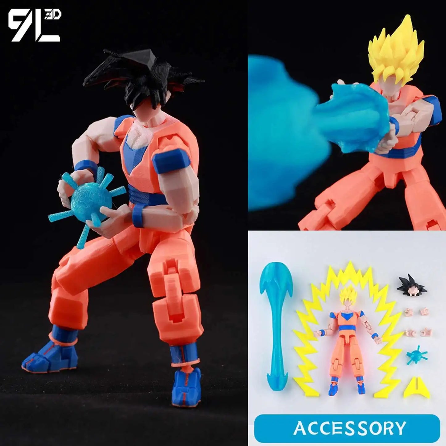 9L3D Printed Anime Characters Lucky Dummy 13 Action Figures Deadpool Wolverine Multi-Jointed Movable Shapeshift Mannequin Toys