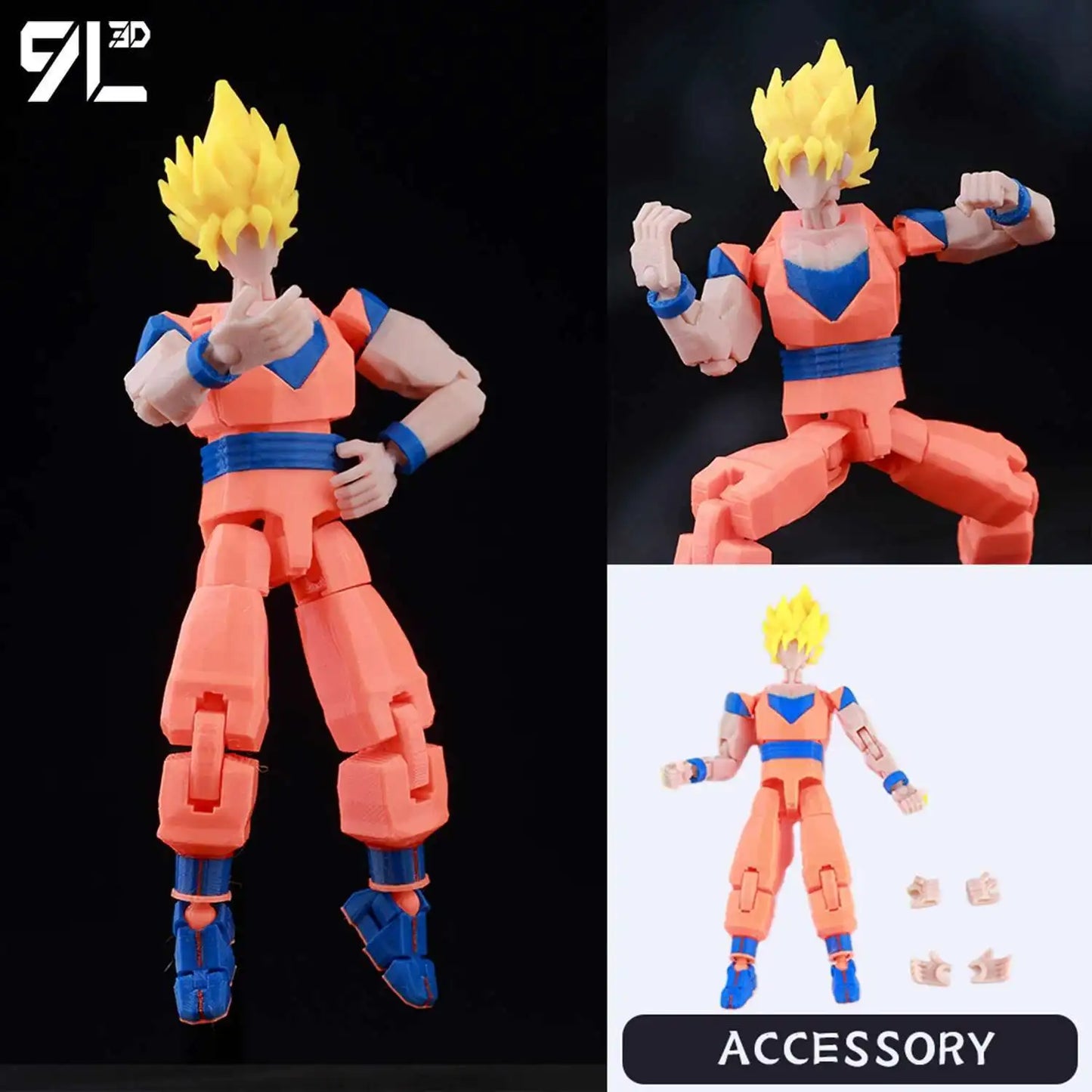 9L3D Printed Anime Characters Lucky Dummy 13 Action Figures Deadpool Wolverine Multi-Jointed Movable Shapeshift Mannequin Toys