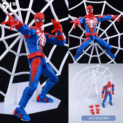 9L3D Printed Anime Characters Lucky Dummy 13 Action Figures Deadpool Wolverine Multi-Jointed Movable Shapeshift Mannequin Toys