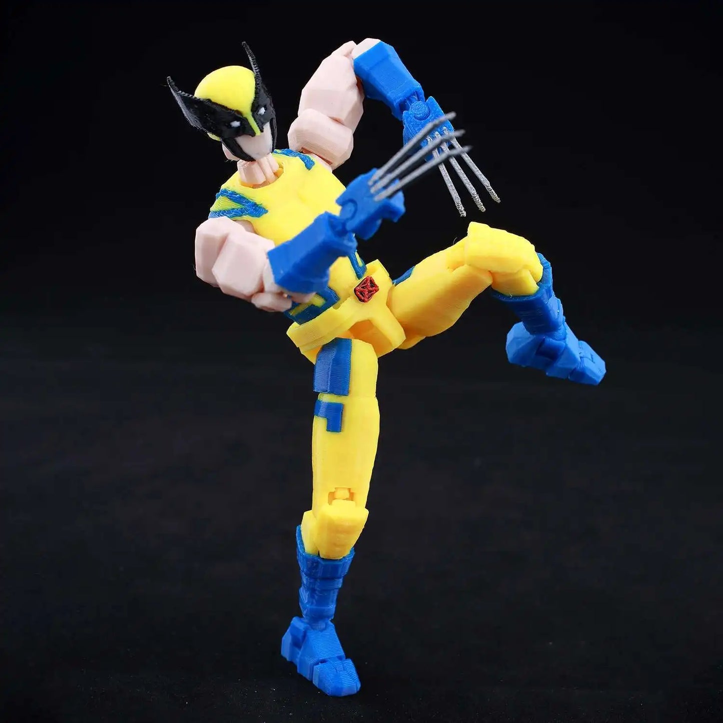 9L3D Printed Anime Characters Lucky Dummy 13 Action Figures Deadpool Wolverine Multi-Jointed Movable Shapeshift Mannequin Toys