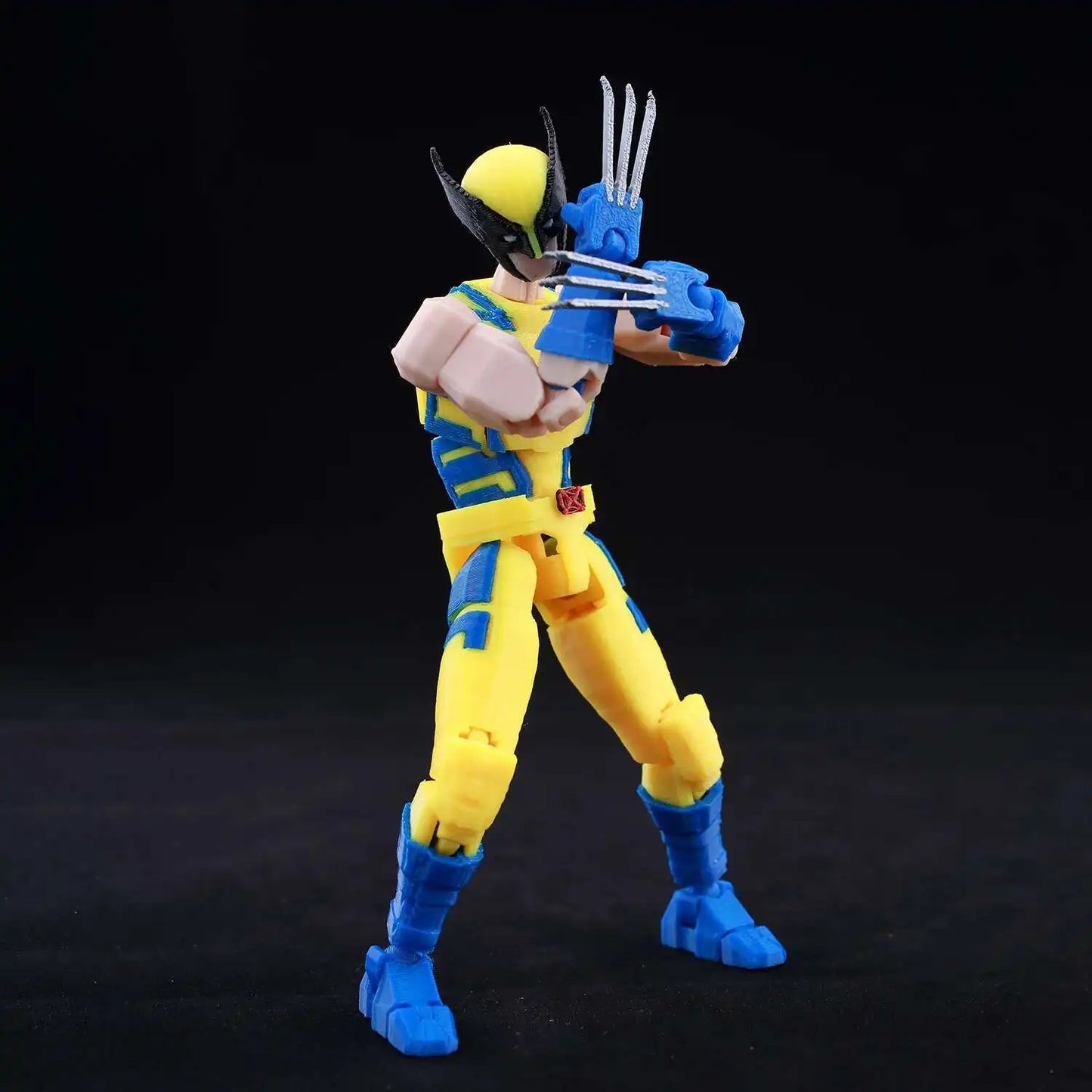9L3D Printed Anime Characters Lucky Dummy 13 Action Figures Deadpool Wolverine Multi-Jointed Movable Shapeshift Mannequin Toys