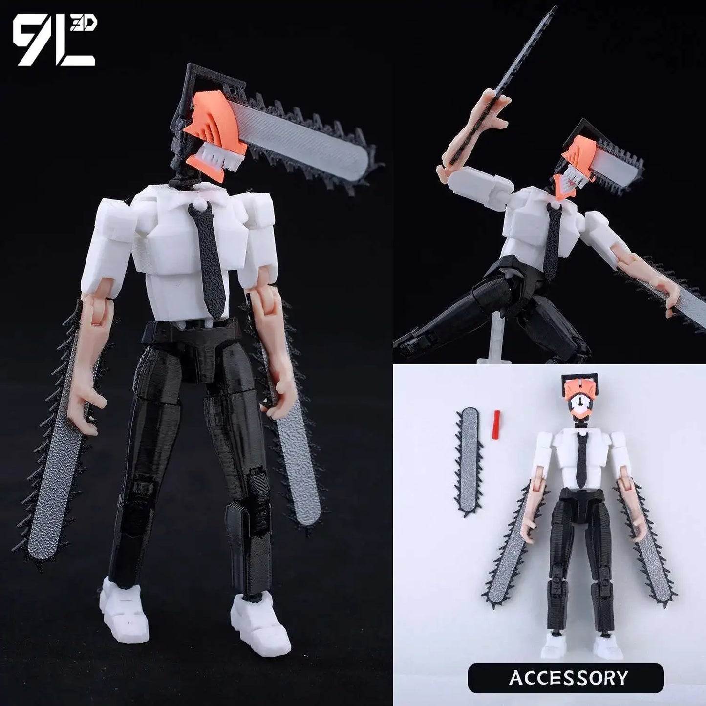 9L3D Printed Anime Characters Lucky Dummy 13 Action Figures Deadpool Wolverine Multi-Jointed Movable Shapeshift Mannequin Toys