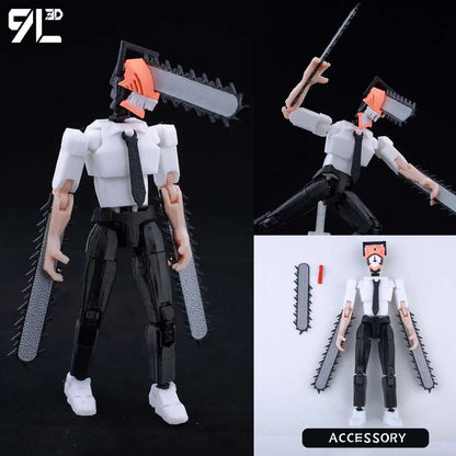 9L3D Printed Anime Characters Lucky Dummy 13 Action Figures Deadpool Wolverine Multi-Jointed Movable Shapeshift Mannequin Toys