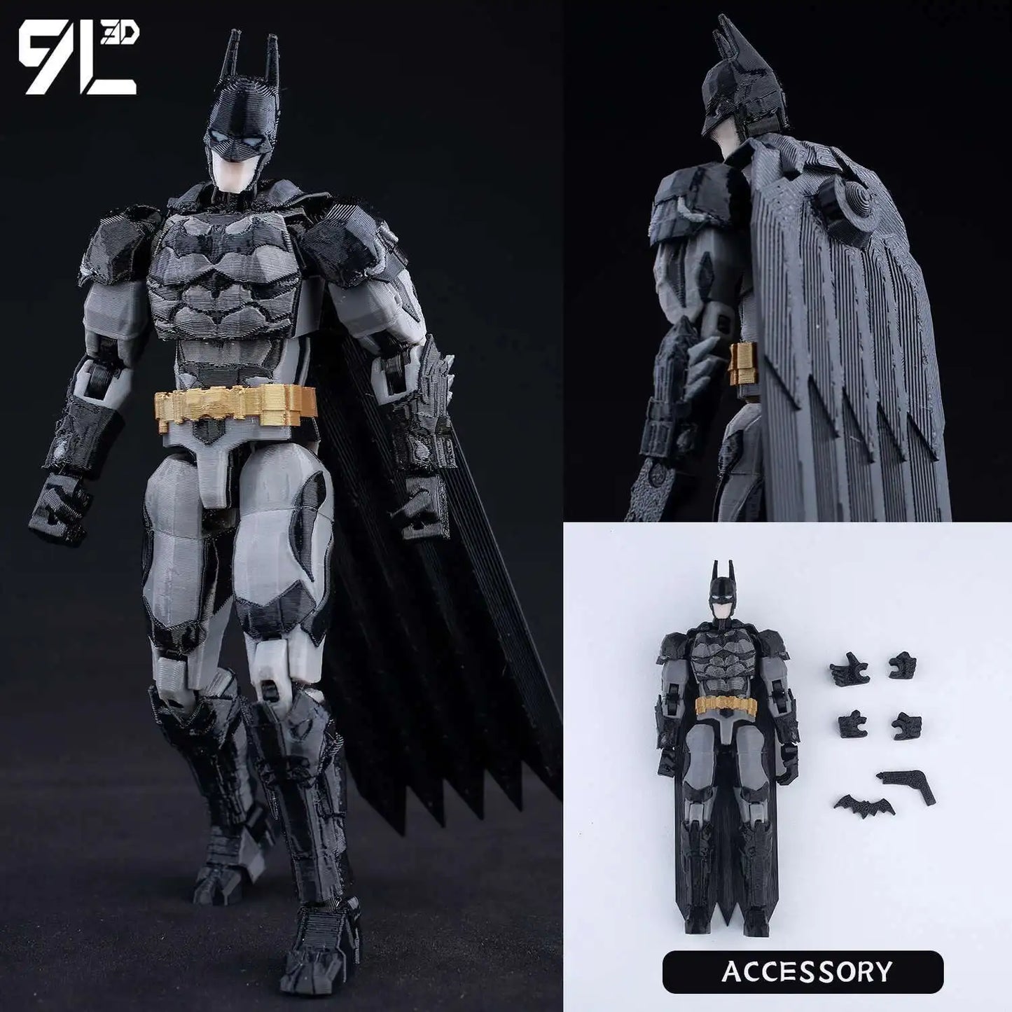 9L3D Printed Anime Characters Lucky Dummy 13 Action Figures Deadpool Wolverine Multi-Jointed Movable Shapeshift Mannequin Toys