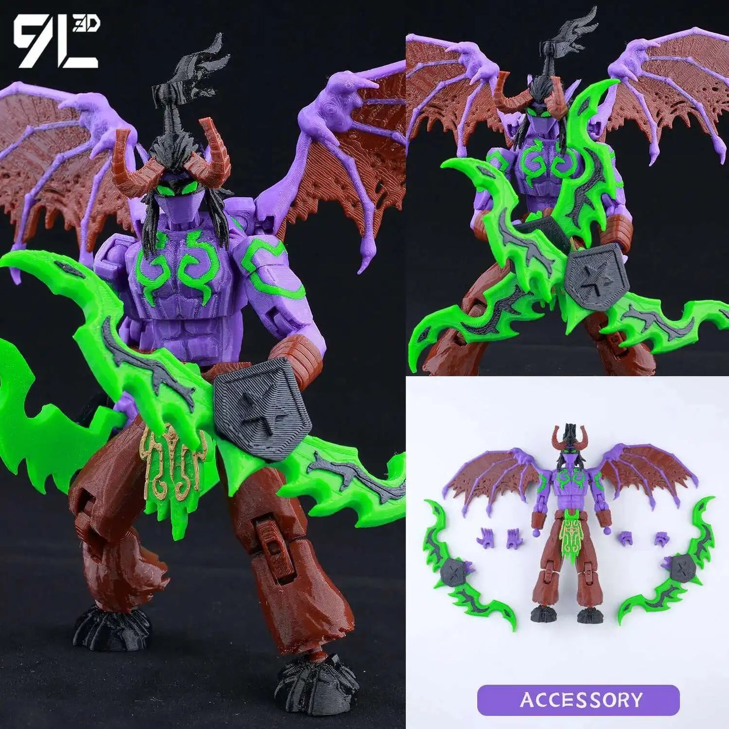 9L3D Printed Anime Characters Lucky Dummy 13 Action Figures Deadpool Wolverine Multi-Jointed Movable Shapeshift Mannequin Toys